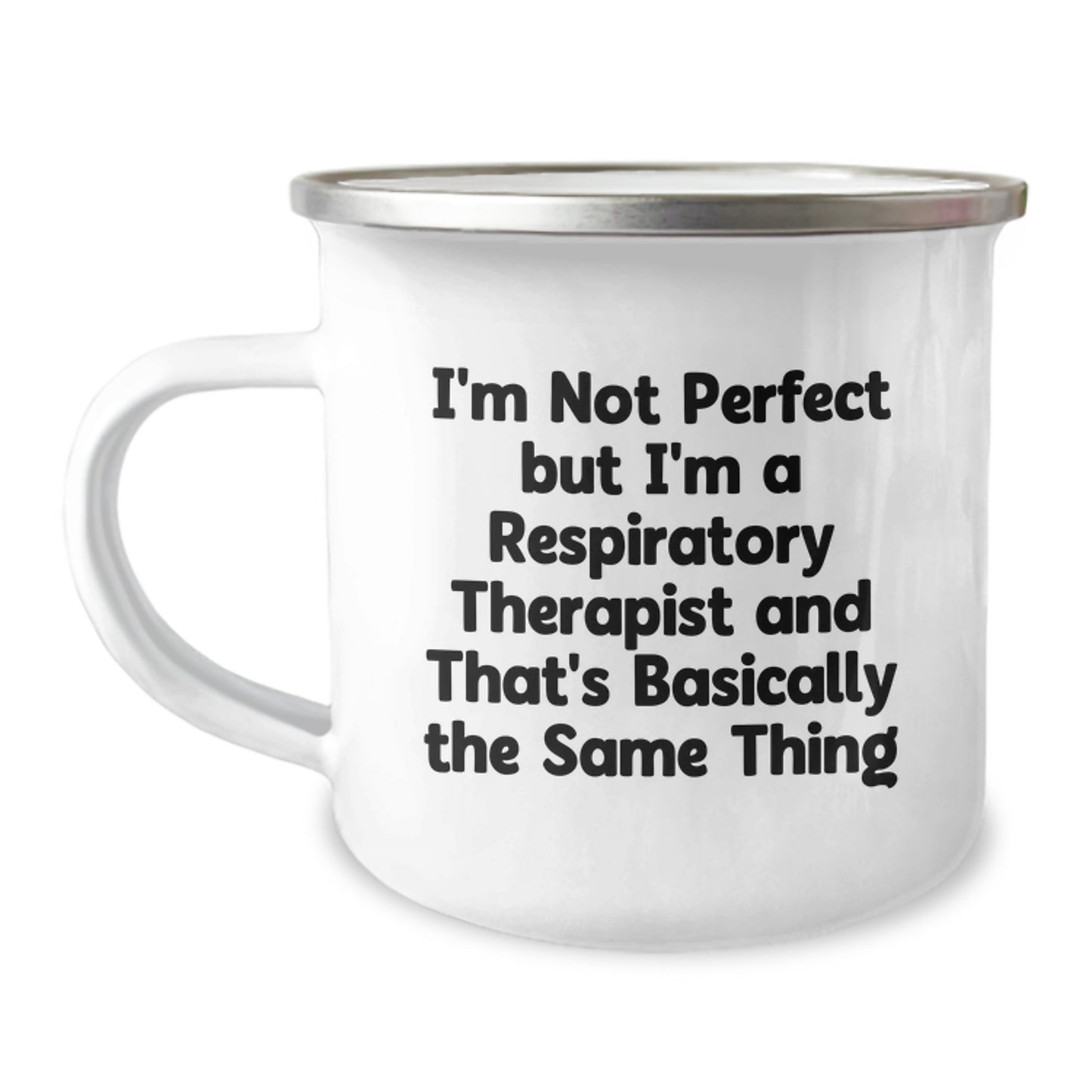 Respiratory Therapist Gifts, Funny Quote Mug, Gifts from Friends to Respiratory Therapist, 12 oz Stainless Steel Camping Mug, Perfect Graduation Unique Gifts for Respiratory Therapist - Image 1