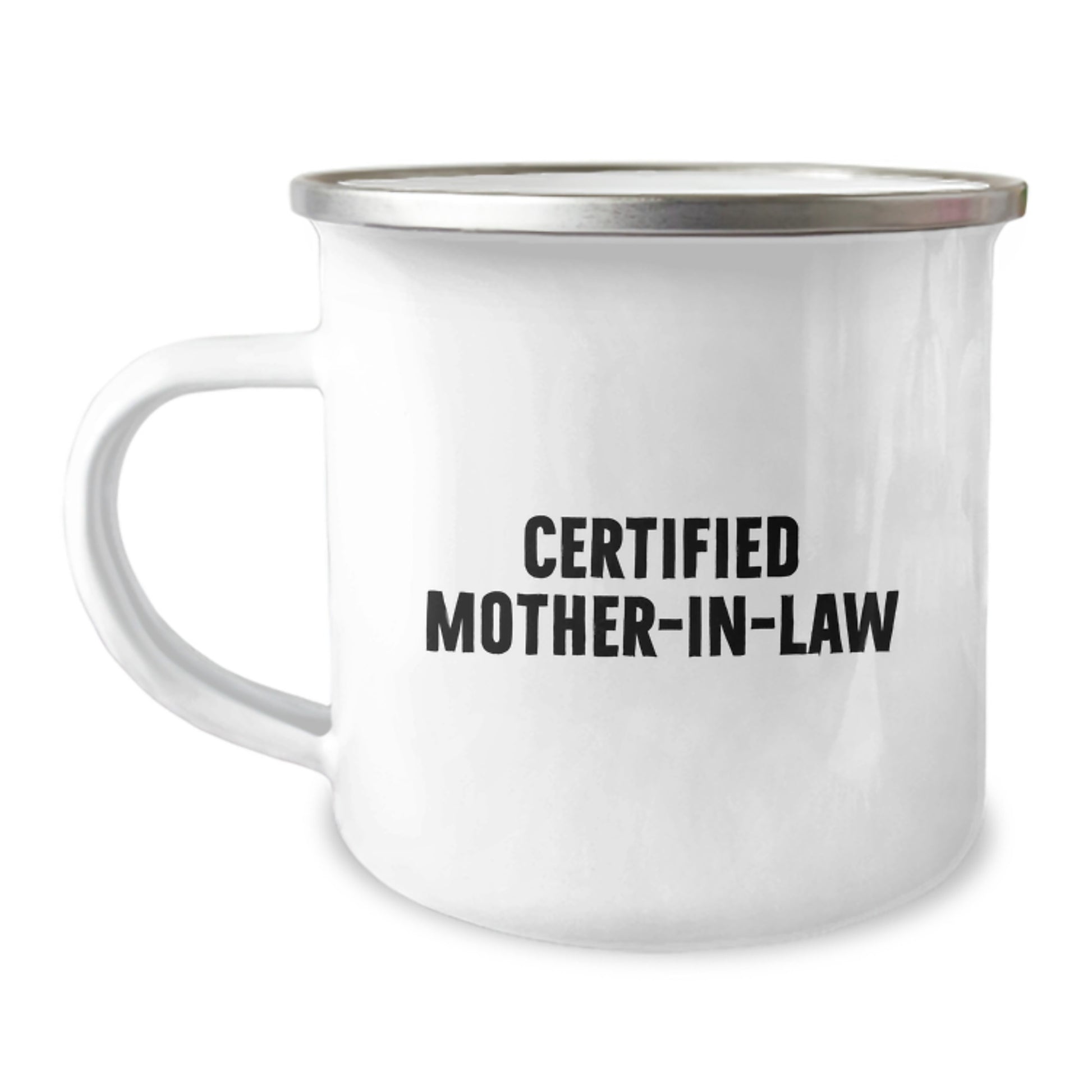 Funny Mom-in-law Gifts for Graduation - Camping Mug with Certified Mom-in-law Quote, Gifts from Friends - Gifts for Mom-in-law - Image 1