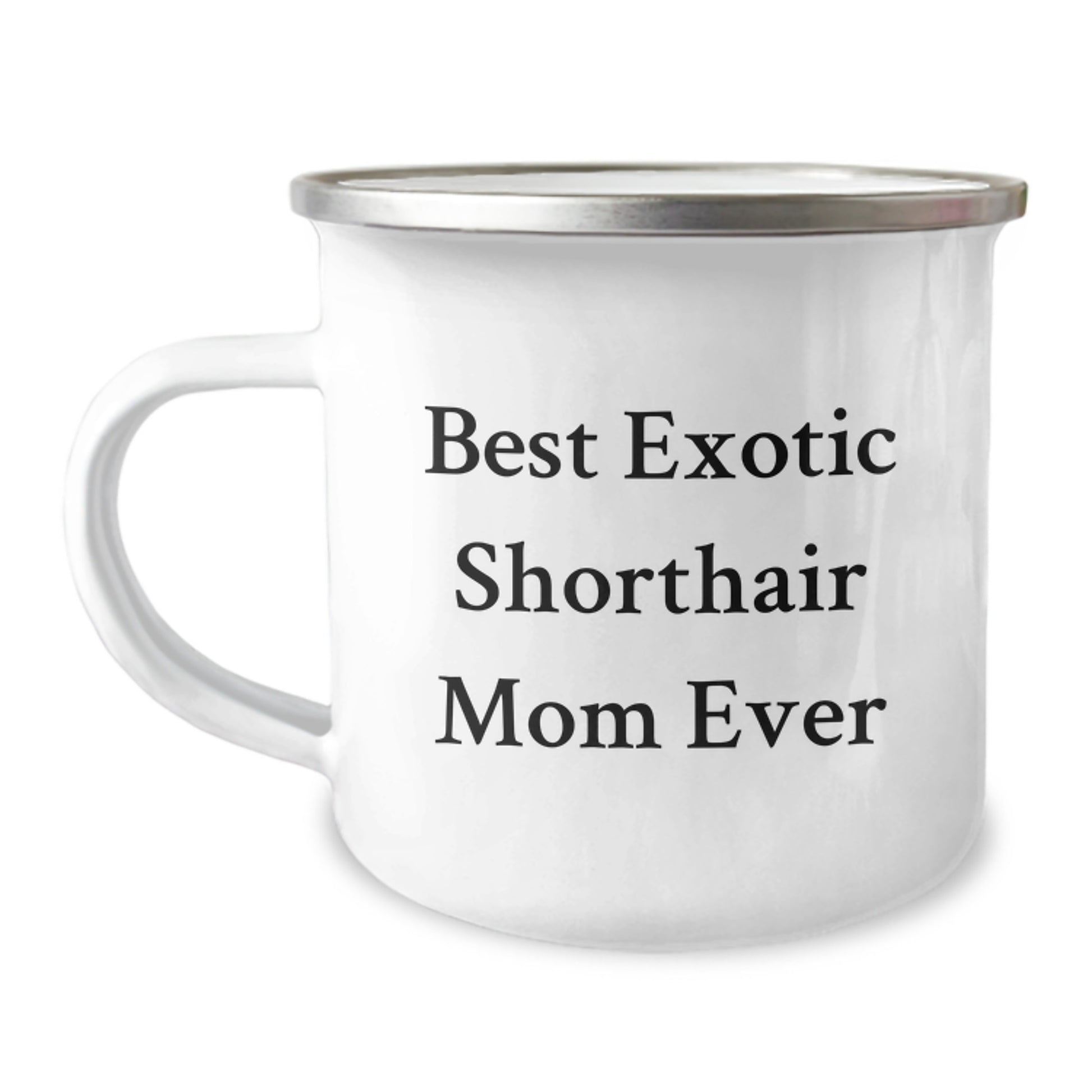 Exotic Shorthair Cat Mom Gifts from Family - Funny Camping Mug for Graduation - Image 1