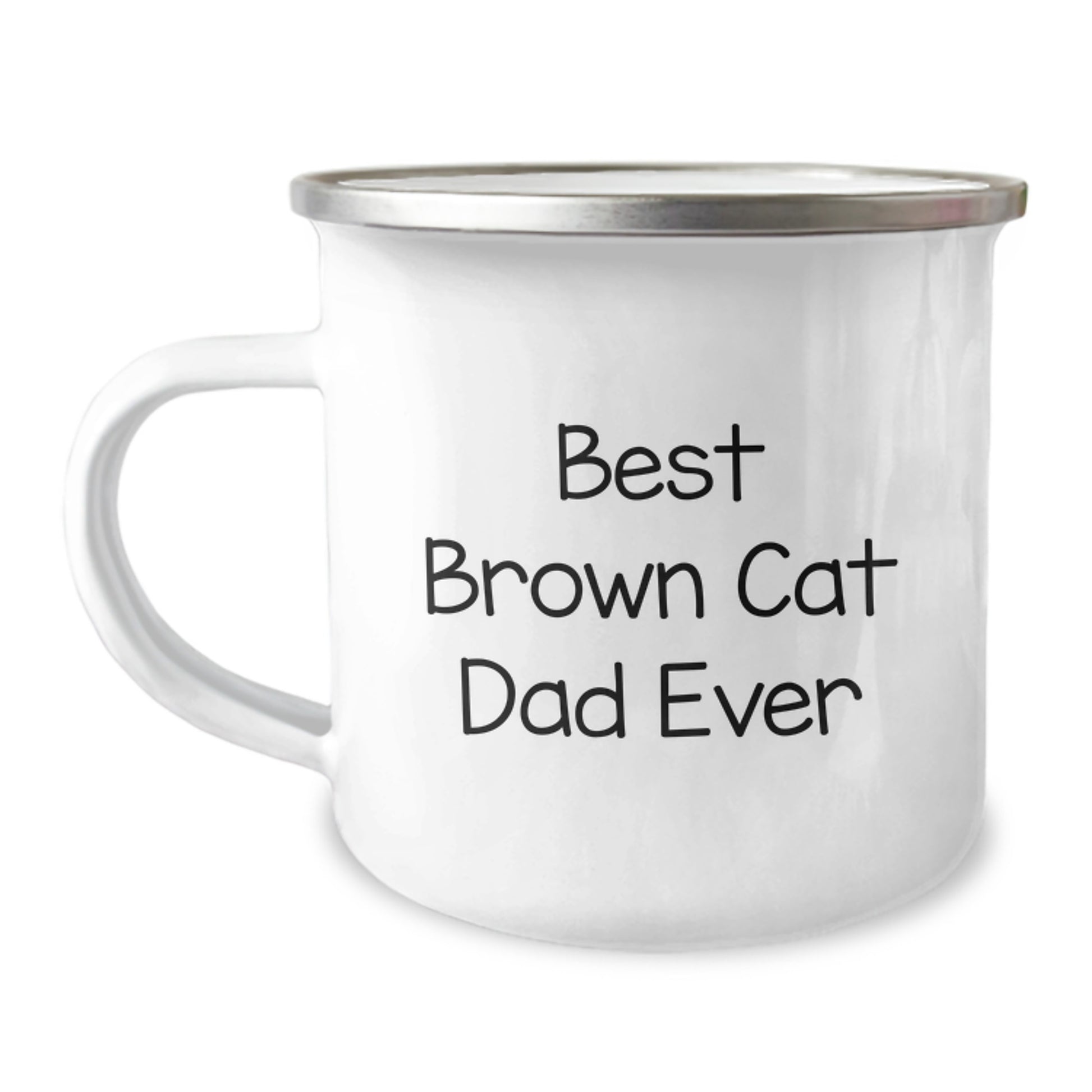 Funny Brown Cat Dad Gifts from Men to Friends, Unique Brown Cat Mug for Brown Cat Lovers on Birthday, 'Best Brown Cat Dad Ever' - Image 1
