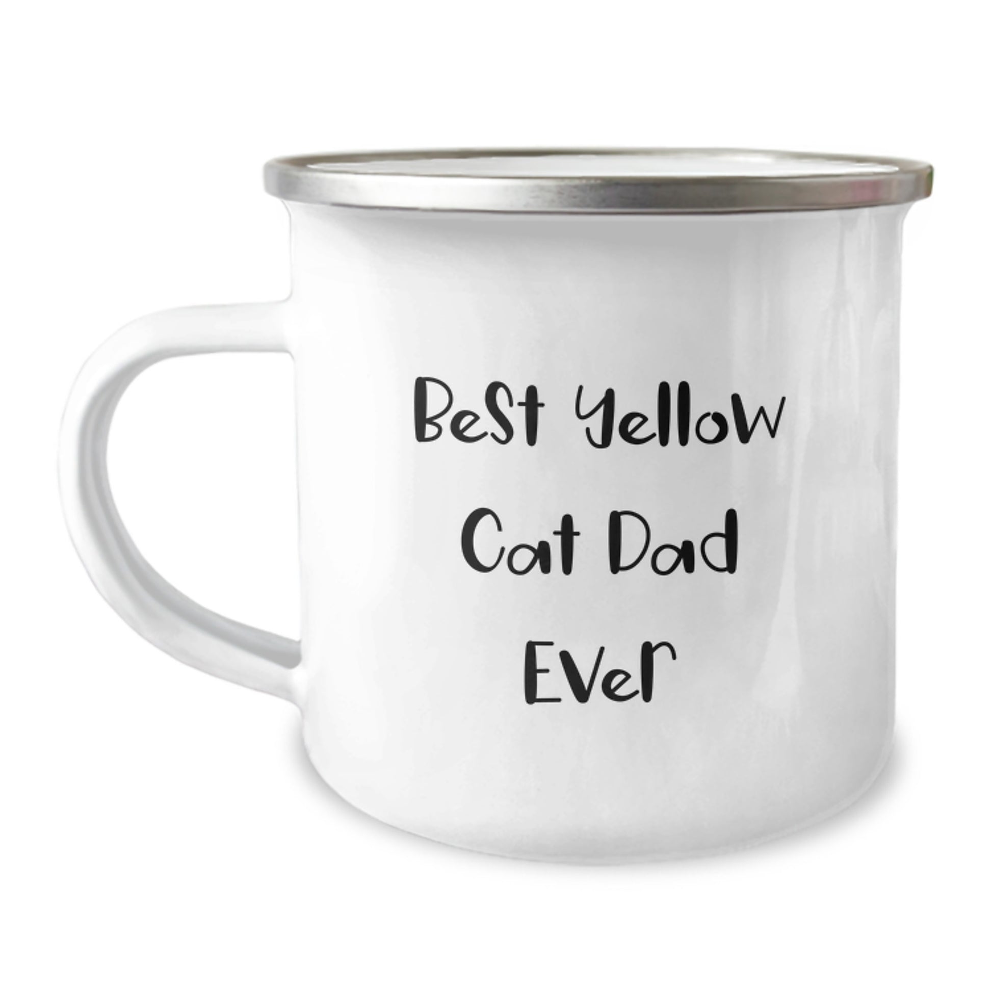 Funny Yellow Cat Dad Ever Gifts for Birthday Camping Mug from Friends, Unique Birthday Unique Gifts for Men, Women, Family, Yellow Cat Enthusiasts - Image 1