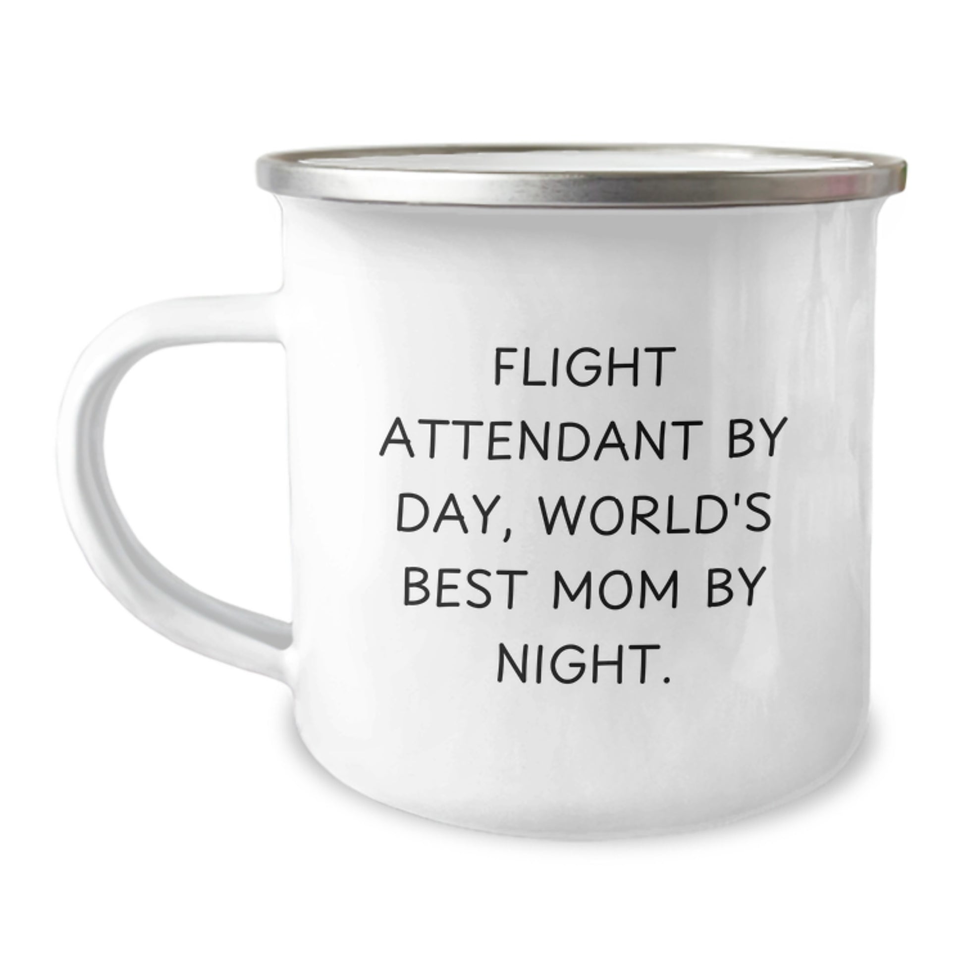 Flight Attendant Gifts Funny Mug, Camping Mug for Birthday, Gifts from Friends for Flight Attendant By Day, World's Best Mom By Night. - Image 1