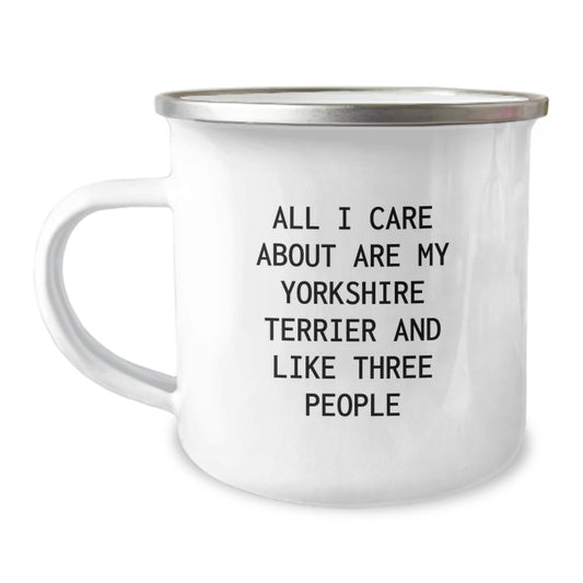 Yorkshire Terrier Dog Lovers, Funny Camping Mug Gifts from Men, Women, Family, Friends, for Yorkshire Terrier Dog Enthusiasts, Birthday Unique Gifts - Image 1