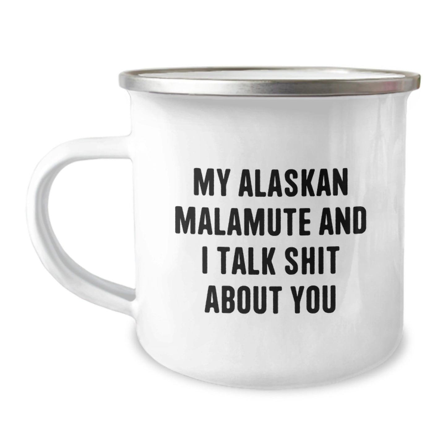 Alaskan Malamute Dog Camping Mug Funny Quote Gifts for Men from Friends - Christmas Unique Presents - Image 1