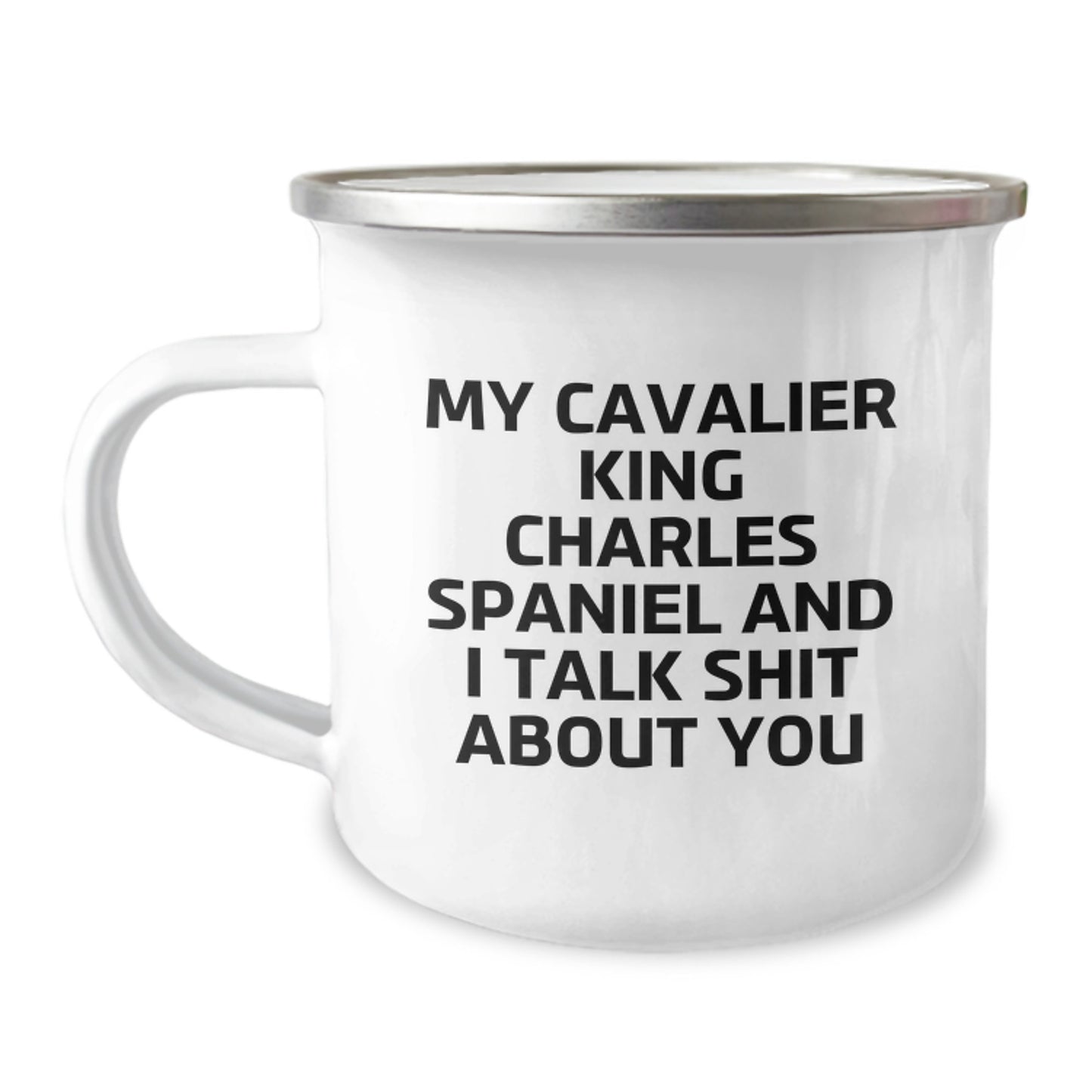 Funny Cavalier King Charles Spaniel Dog Gifts for Christmas, Camping Mug for Dog Lovers, Unique Gifts from Friends for Men or Women - Image 1