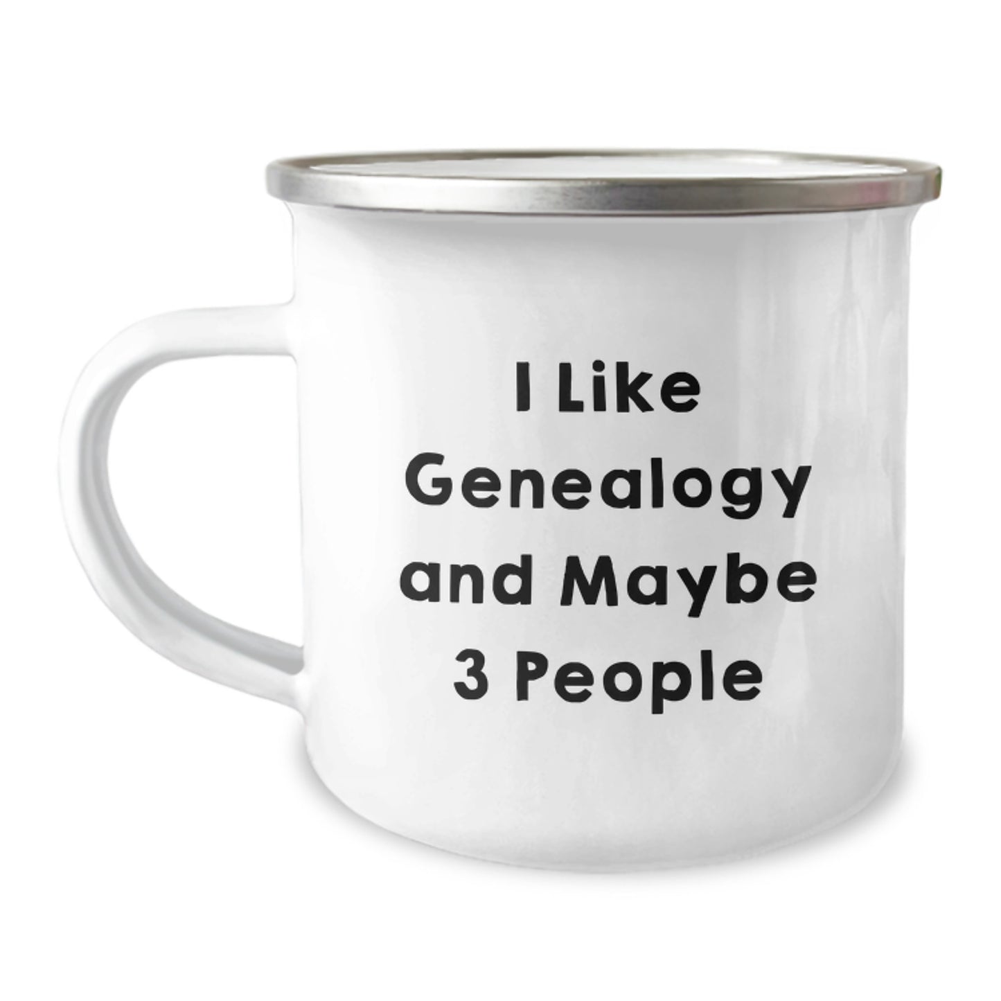 Genealogy Gifts from Men for Genealogy Enthusiasts - Funny Camping Mug, I Like Genealogy And Maybe 3 People, Graduation Unique Gifts - Image 1