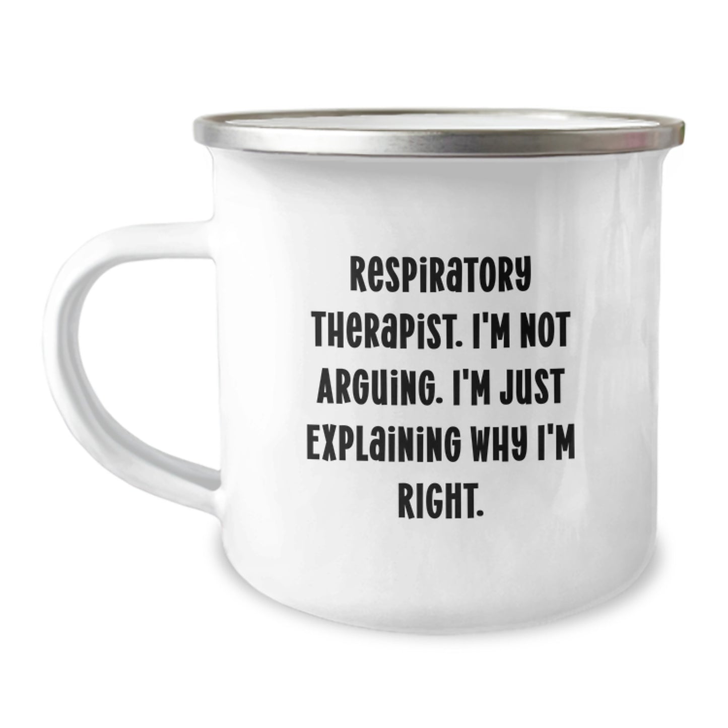 Funny Respiratory Therapist Gifts from Friends to Men, Inspirational Inspirations for Graduation, Camping Mug - Image 1