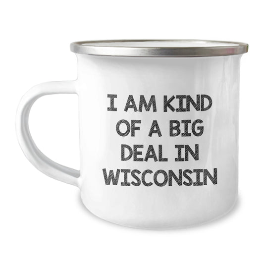 Wisconsin Camping Mug Gifts from Friends, I Am Kind Of A Prime Selection In Wisconsin, Christmas Unique Gifts - Image 1