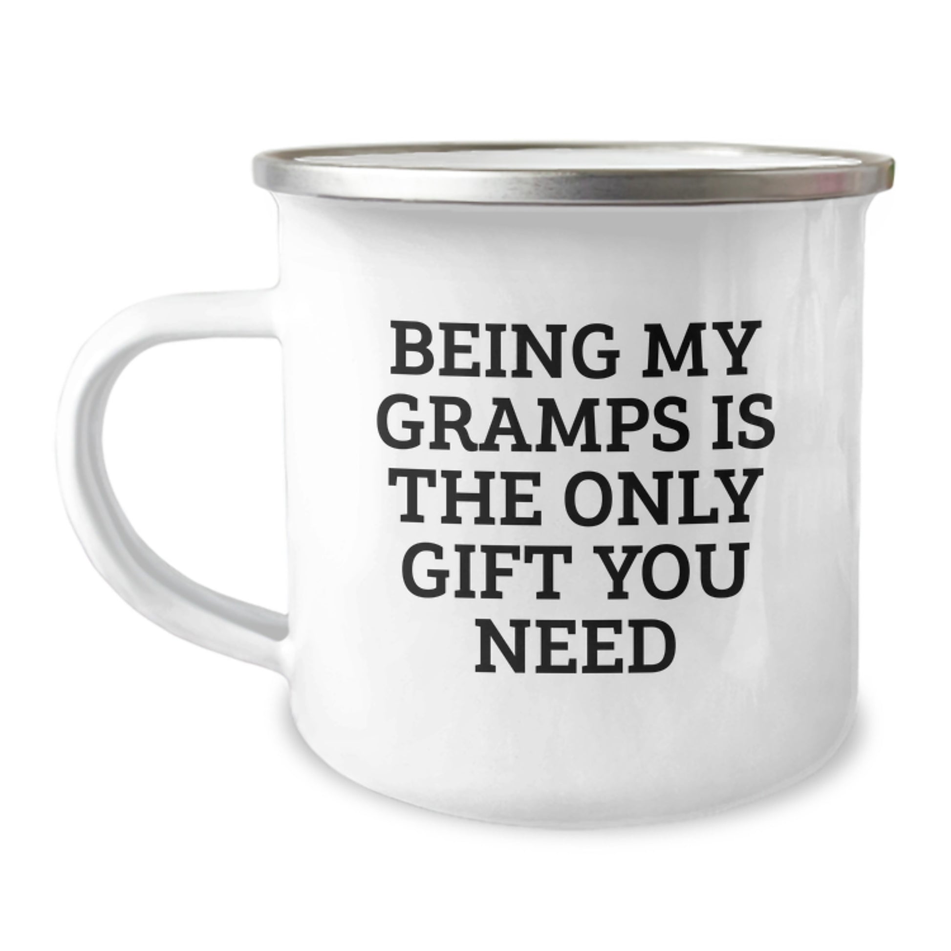 Funny Gramps Gifts from Family, Being My Gramps Is The Only Gift You Need Camping Mug for Graduation, Gifts for Gramps - Image 1