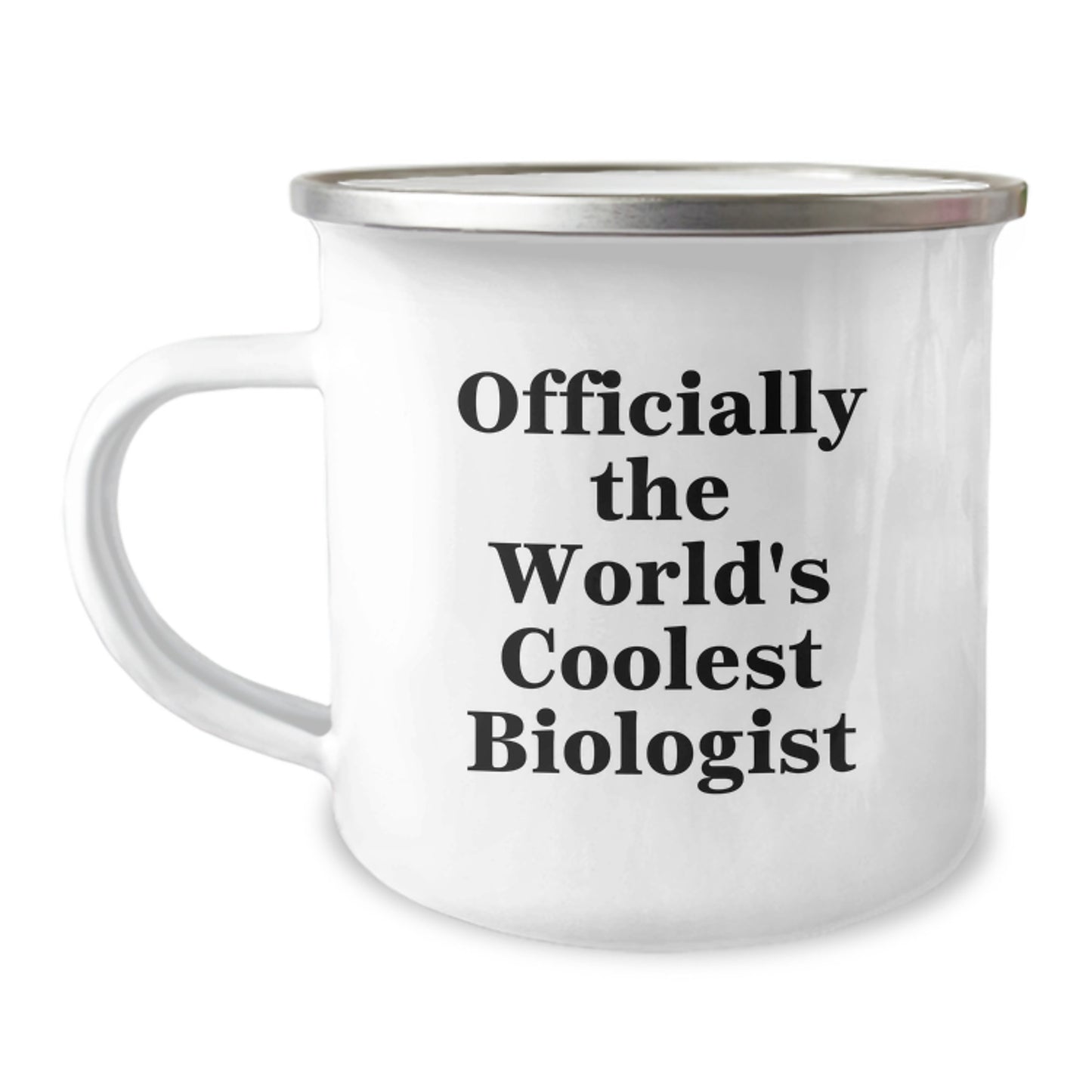 Funny Biologist Gifts, Camping Mug for Graduation, 'Officially The World's Coolest Biologist' Quote, Gifts from Friends to Biologist, Unique Gifts for Him/Her - Image 1