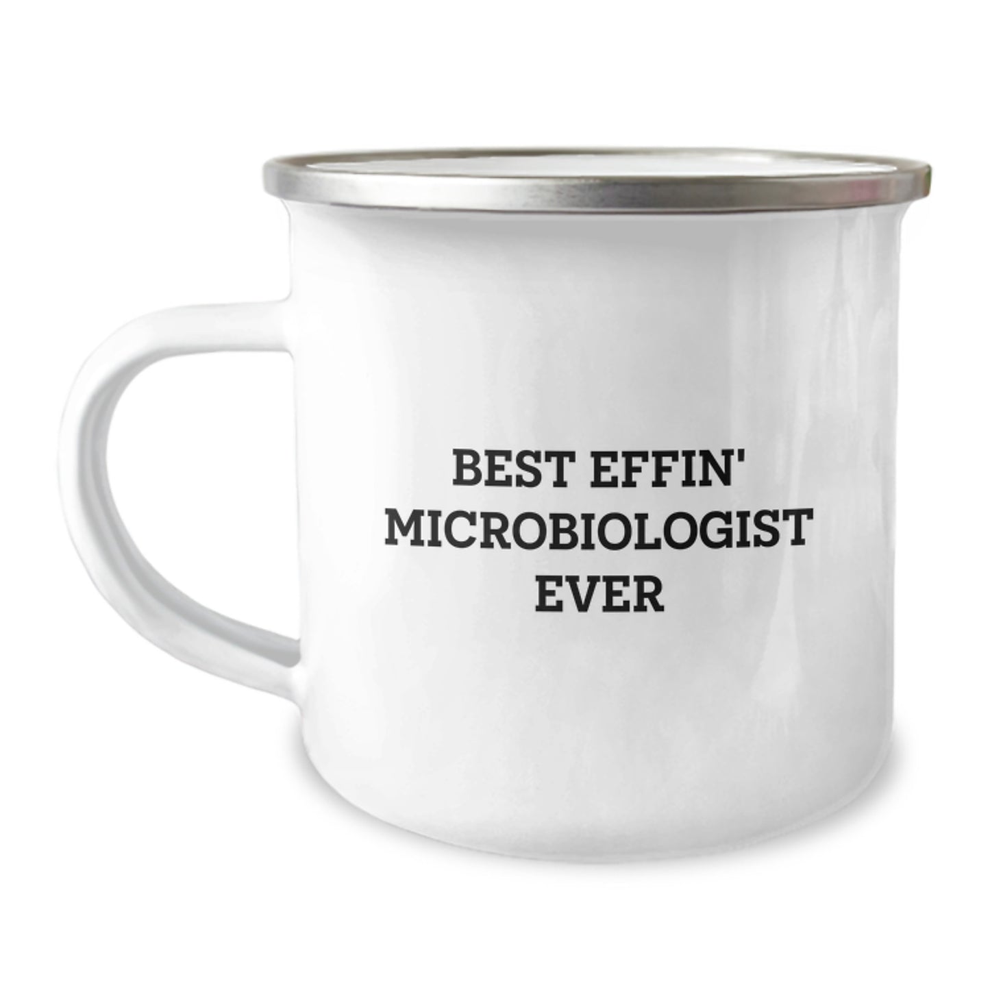Funny Microbiologist Gifts from Friends, Camping Mug for Best Effin' Microbiologist Ever, Graduation Unique Gifts - Image 1