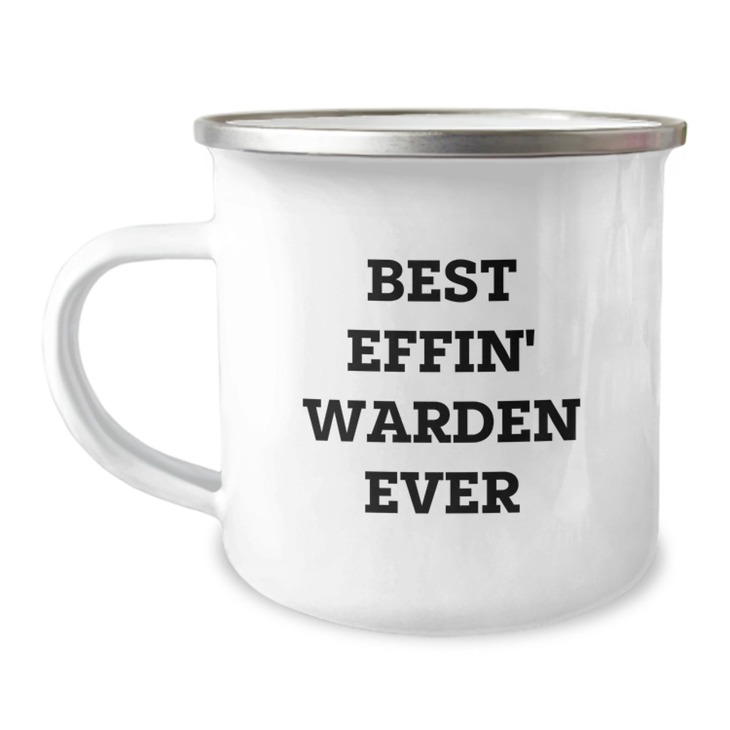 Funny Warden Gifts from Friends - Best Effin' Warden Ever Quote Camping Mug for Warden - Graduation Unique Gifts - Image 1