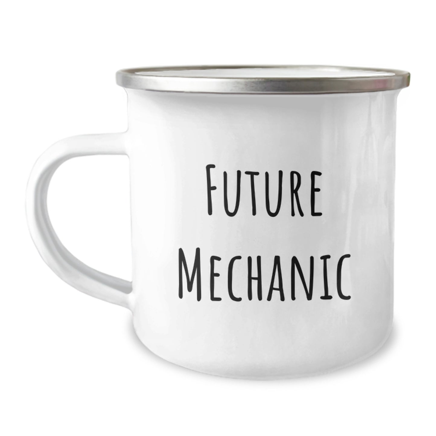 Funny Future Mechanic Gifts from Friends for Birthday - Mechanic Enthusiast Camping Mug, 12 oz Stainless Steel with Enamel Finish - Image 1