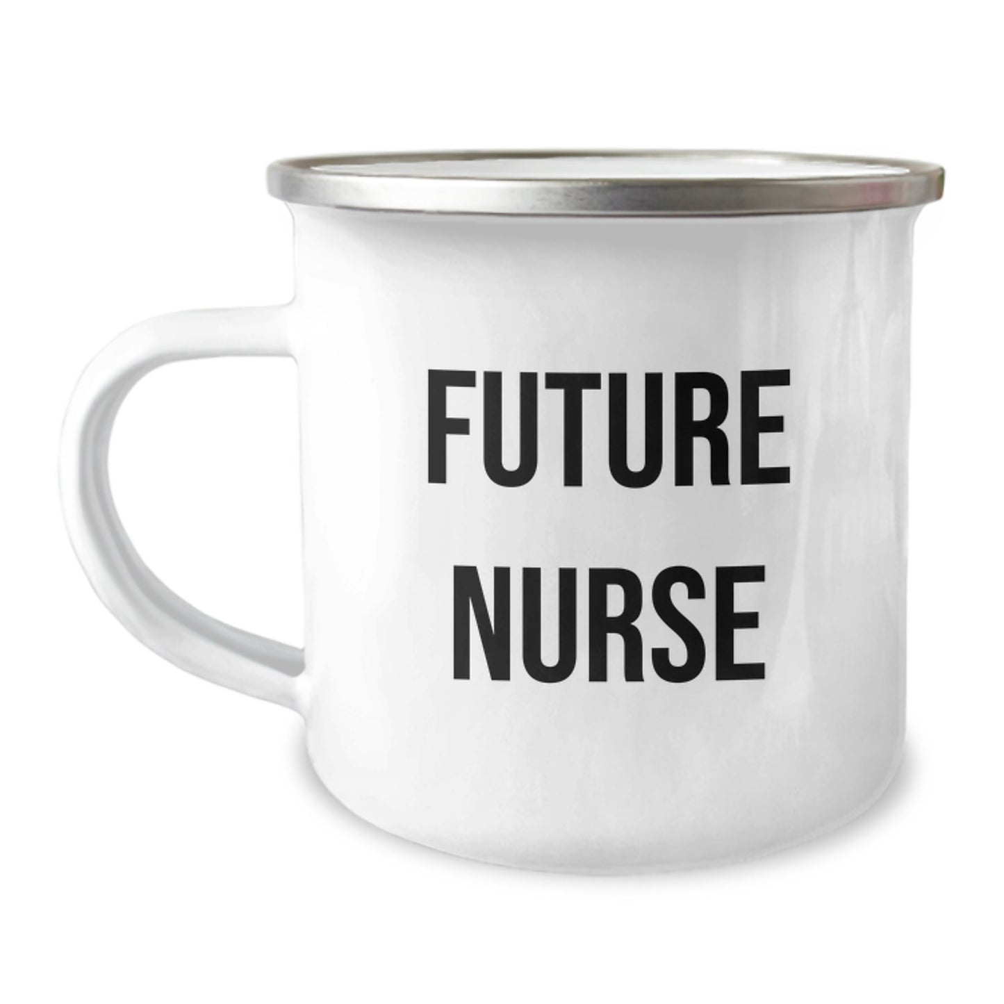 Funny Future Nurse Gifts from Family - 'I'm Not a Morning Person' Camping Mug for Birthday - Image 1