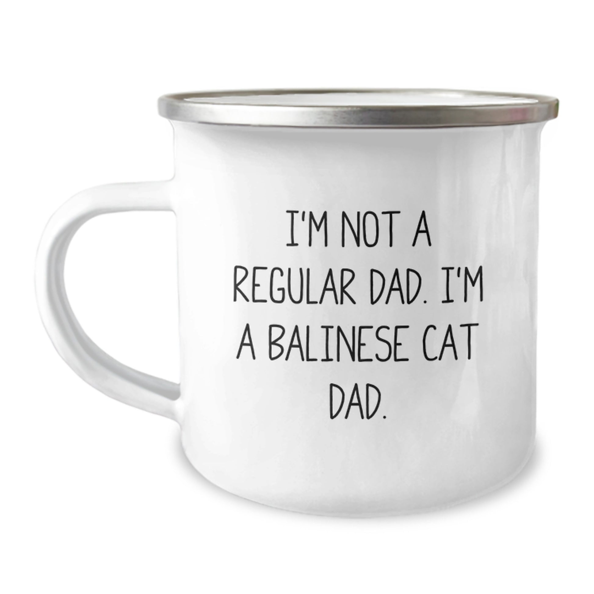 Balinese Cat Dad Gifts for Men Friends Family Camping Mugs Funny Quotes, Gifts from Dad to Grad, Unique Gifts for Balinese Cat Enthusiasts - Image 1