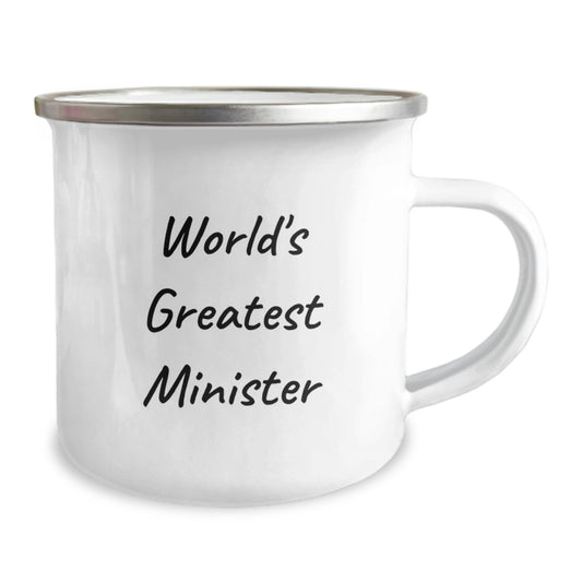 Funny World's Greatest Minister Christmas Unique Gifts from Friends to Minister Camping Mug - Unique Present for Minister, Men, Women, Family, and Coworkers - Image 2