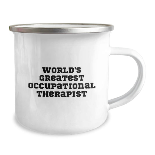 Funny Occupational Therapist Christmas Unique Gifts from Friends to World's Greatest Occupational Therapist Camping Mug - Image 2