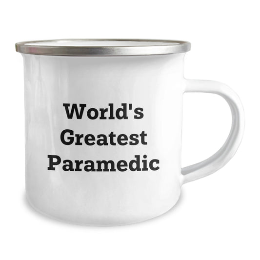 Funny Rescue Worker Gifts from Men to Rescue Worker Friends on Valentine's - World's Greatest Rescue Worker Camping Mug - Image 2