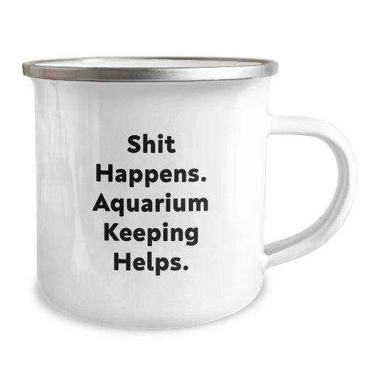 Funny Camping Mug Gifts for Aquarium Keeping Enthusiasts Birthday Unique Presents from Friends Family - Image 2