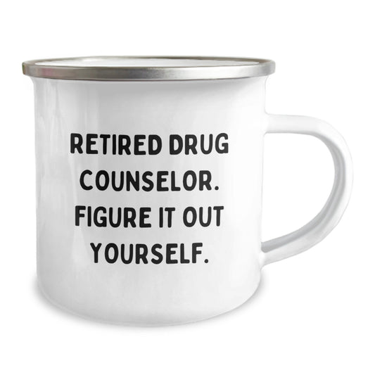 Funny Gift for Drug Counselor Friends from Men, Birthday Unique Camping Mug with Inspirational Quote - 'Figure It Out Yourself' - Ideal Gift for Birthday Unique Gifts for Drug Counselor - Image 2