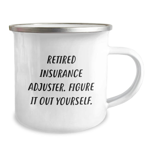 Funny Quote Gifts from Men for Insurance Adjuster Friends Birthday Unique Camping Mug - Image 2