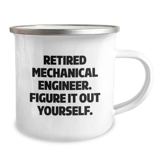 Mechanical Engineer Gifts from Friends - Graduation Unique Gifts for Men - Funny Quote - Camping Mug 12 oz - Image 2