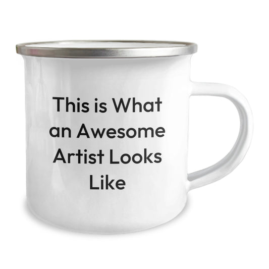 Artist Camping Mug This Is What An Awesome Artist Looks Like Funny Gifts from Family for Artist Christmas Unique - Image 2