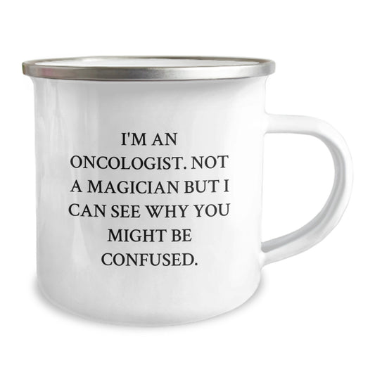Funny Oncologist Gifts from Friends for Men Stainless Steel Camping Mug Christmas Unique Presents - Image 2