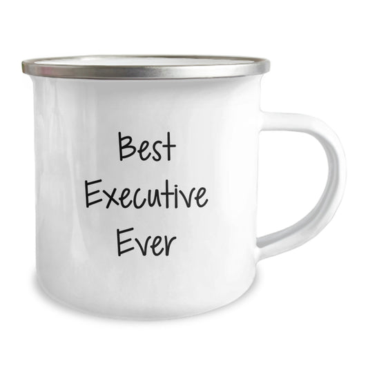 Executive Gifts from Friends, Funny Quote 'Best Executive Ever' on Camping Mug for Graduation Unique Gifts - Image 2