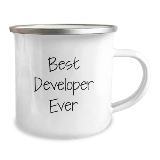 Funny Developer Gifts from Friends for Best Developer Ever Graduation Unique Gifts, Camping Mug for Men, Women, Friends, Coworkers, Family, Developer Mug - Image 2