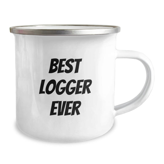 Funny Logger Gifts from Friends, Best Logger Ever Birthday Unique Gifts for Men, Women, and Family - Logger Camping Mug - Image 2