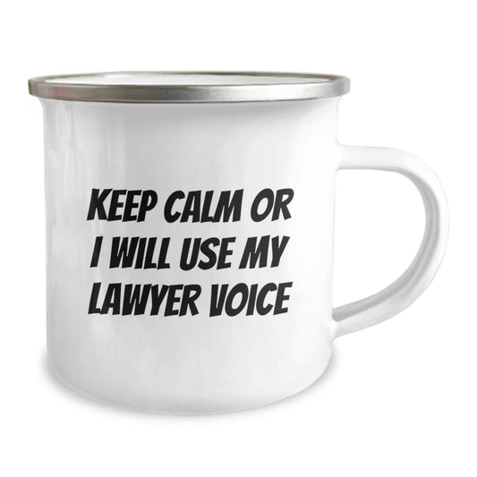 Funny Lawyer Gifts from Friends Unique Valentine's Unique Gifts for Lawyer Men Camping Mug - Image 2