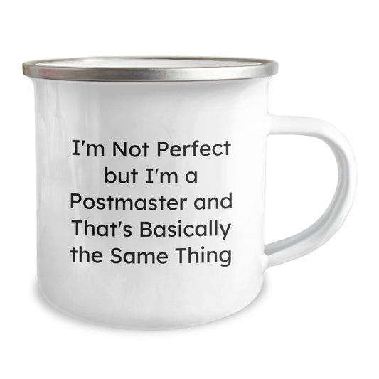 Funny Postmaster Gifts from Friends for Postmaster Men - Camping Mug, Unique Christmas Unique Gifts for Postmaster Work Friends, Inspirational Quote Mug - Image 2