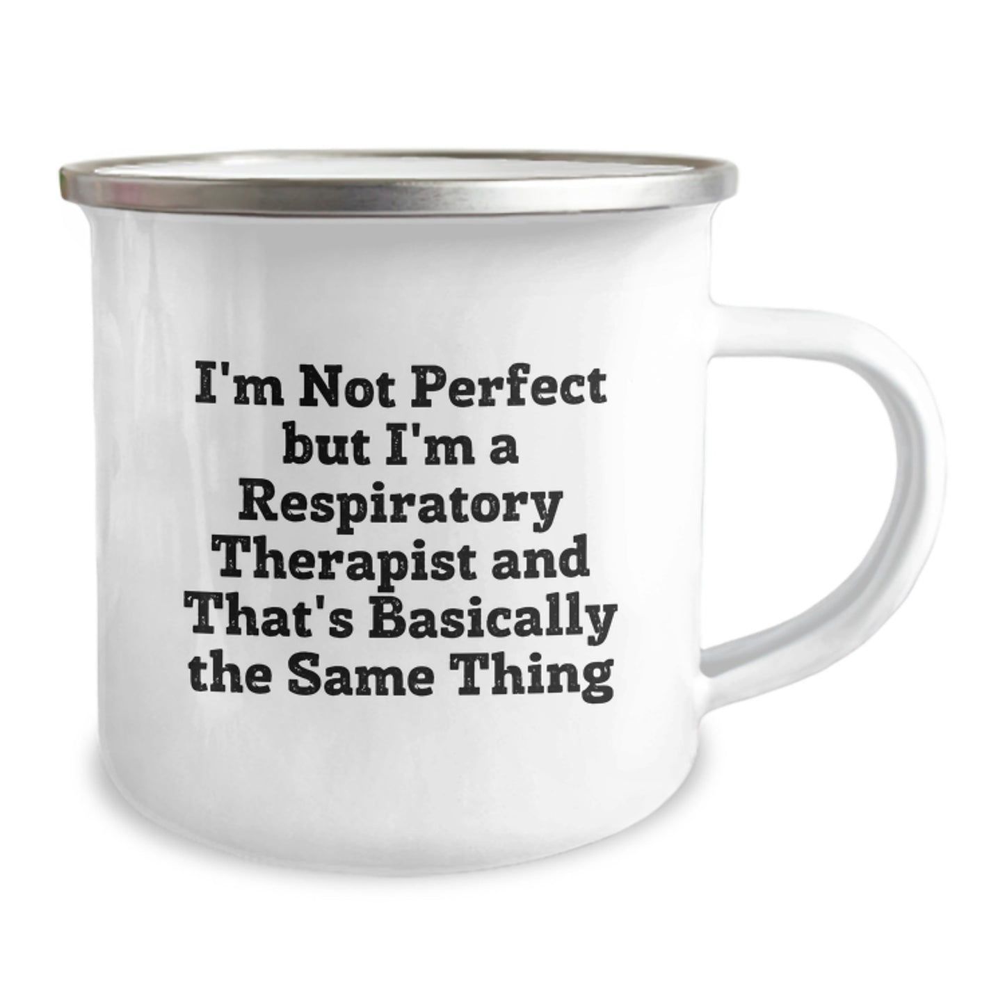 Respiratory Therapist Gifts, Funny Quote Mug, Camping Mug for Graduation, Gifts from Coworkers, Gifts for Respiratory Therapist, 12 oz Stainless Steel with Enamel Finish - Image 2