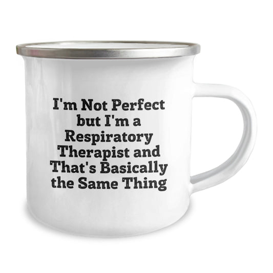 Respiratory Therapist Gifts, Funny Quote Mug, Camping Mug for Graduation, Gifts from Coworkers, Gifts for Respiratory Therapist, 12 oz Stainless Steel with Enamel Finish - Image 2