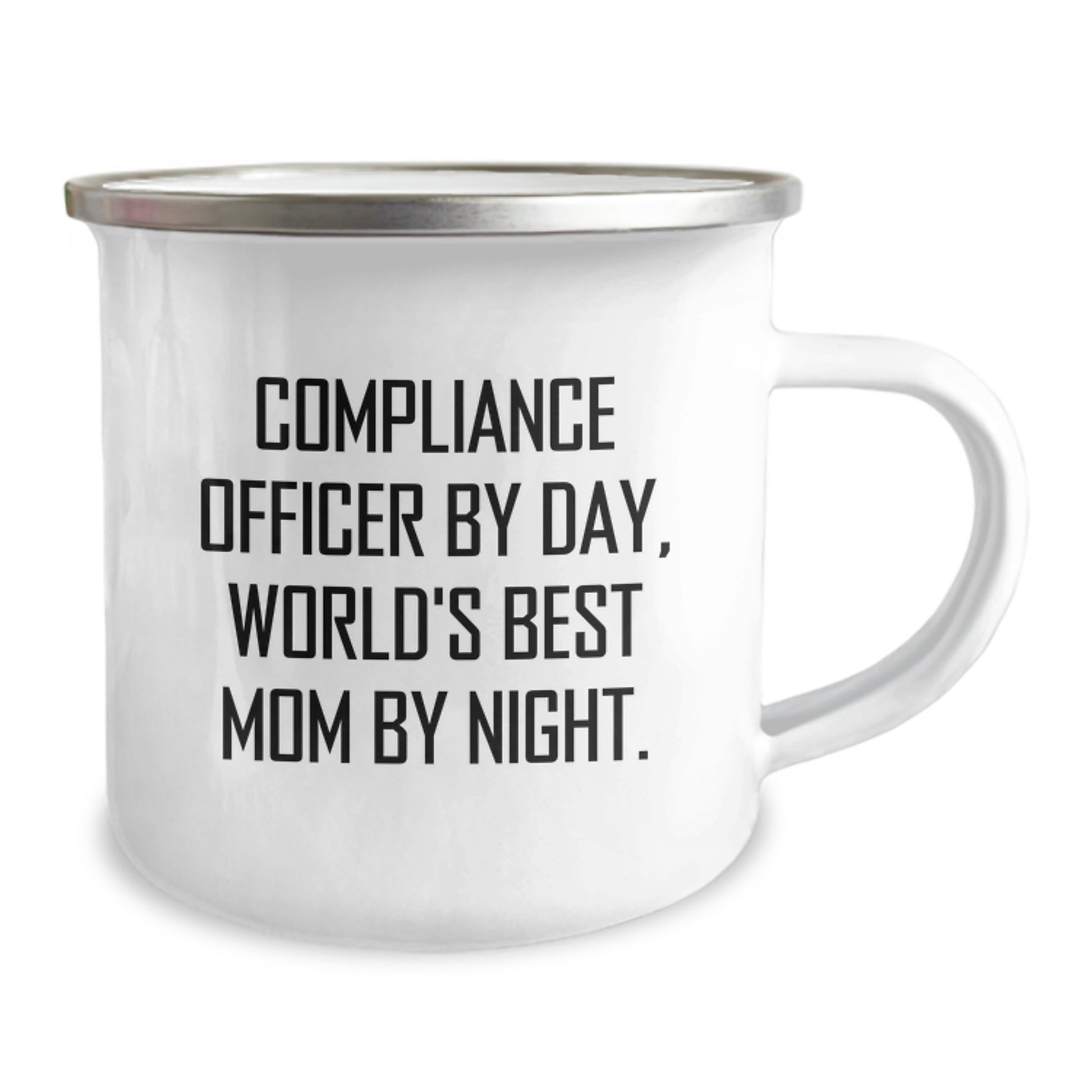 Compliance Officer Gifts from Mom, Camping Mug for Compliance Officer By Day, World's Best Mom By Night., Funny Birthday Unique Gifts - Image 2
