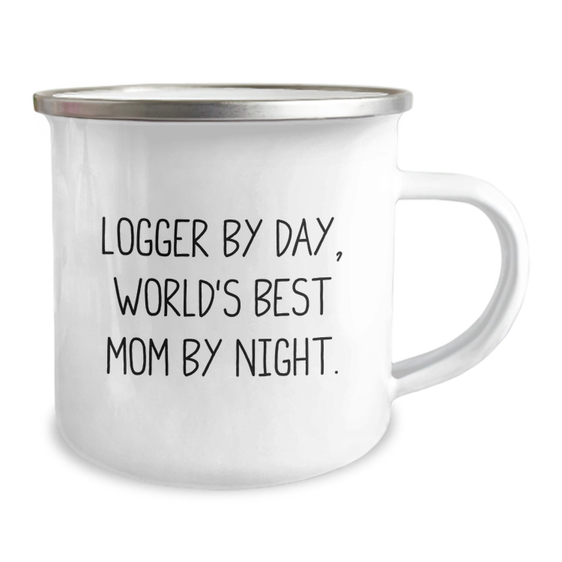 Funny Logger Gifts for Her - Logger By Day, World's Best Mom By Night. Graduation Mug for Men and Women, Gifts from Family - Image 2