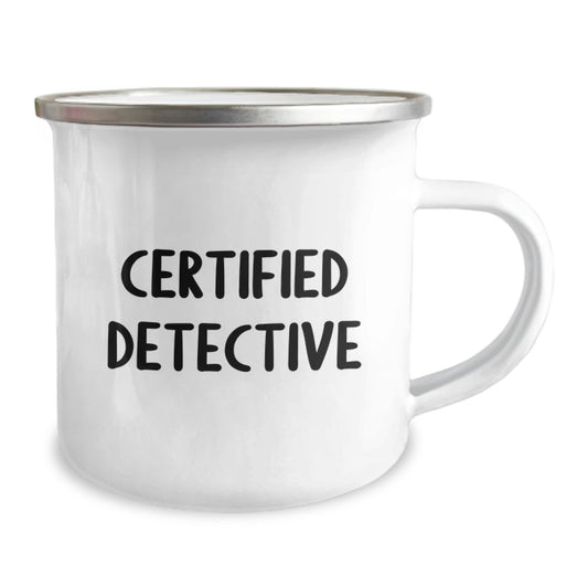 Detective Gifts Funny Quote Camping Mug for Men, Gifts from Friends, Gifts for Detective, Birthday Unique Gifts - Image 2