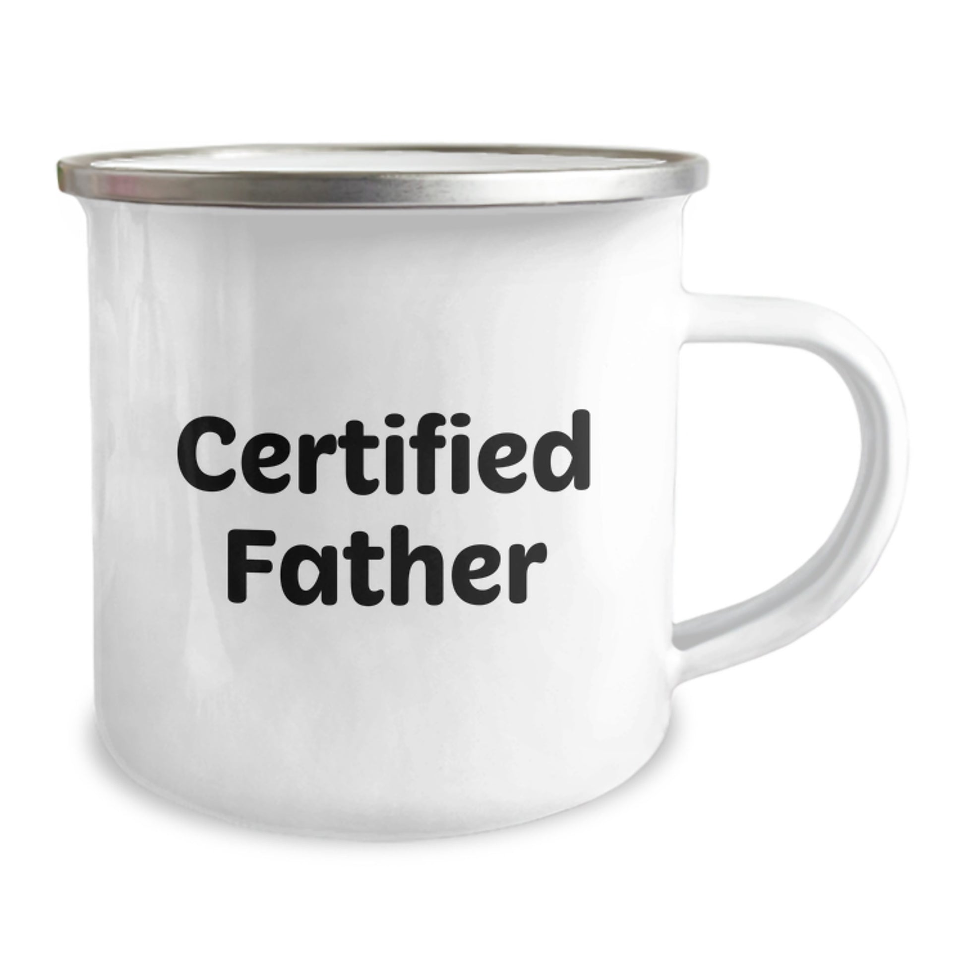 Funny Father Gifts Certified Dad Camping Mug for Men on Graduation, Gifts from Family, 'Dad, You're the Best Camping Buddy' - 12 oz Stainless Steel with Enamel Finish - Image 2
