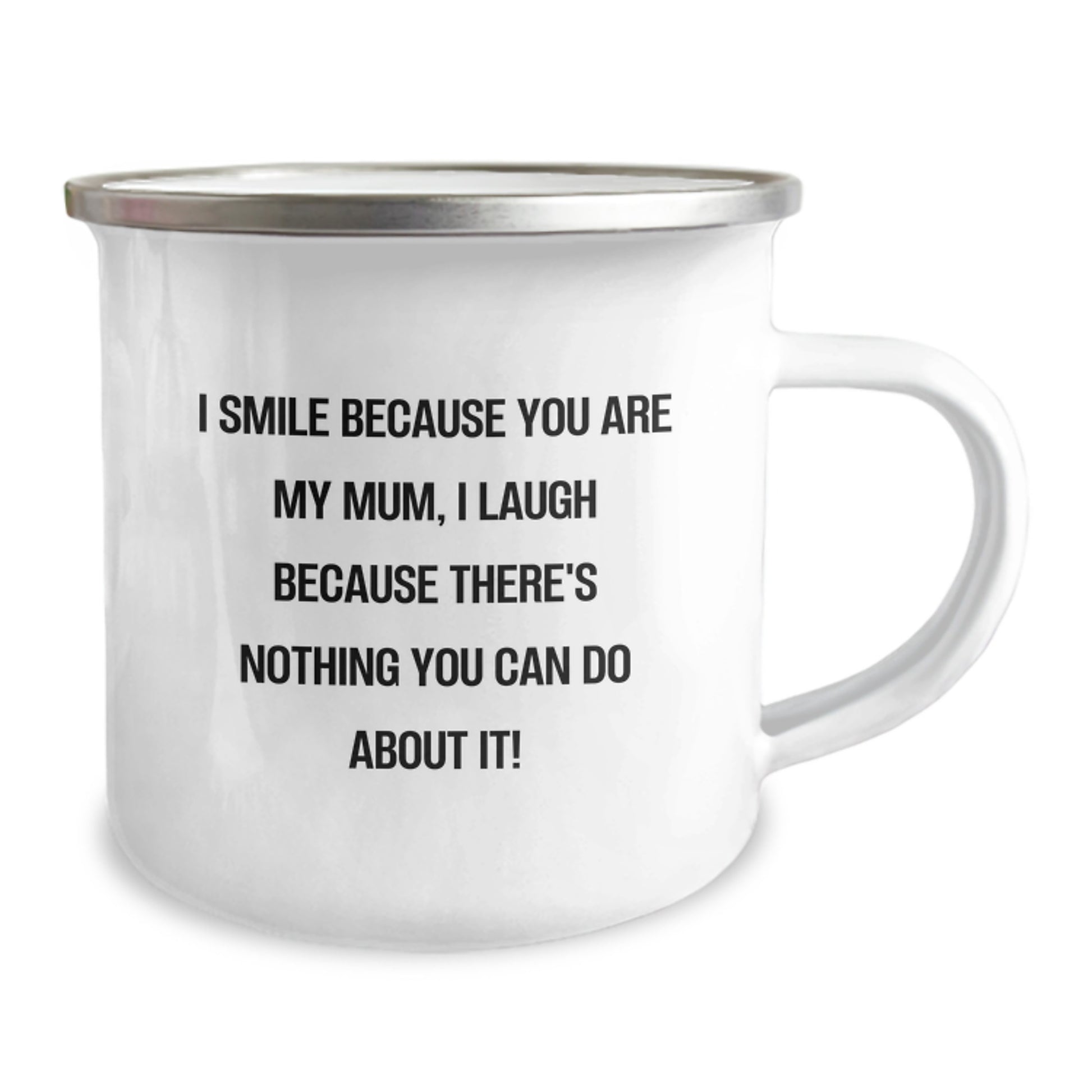 Funny Mum Gifts from Men - I Smile Because You Are My Mum, Camping Mug for Dad, Unique Christmas Unique Gifts for Mum. - Image 2
