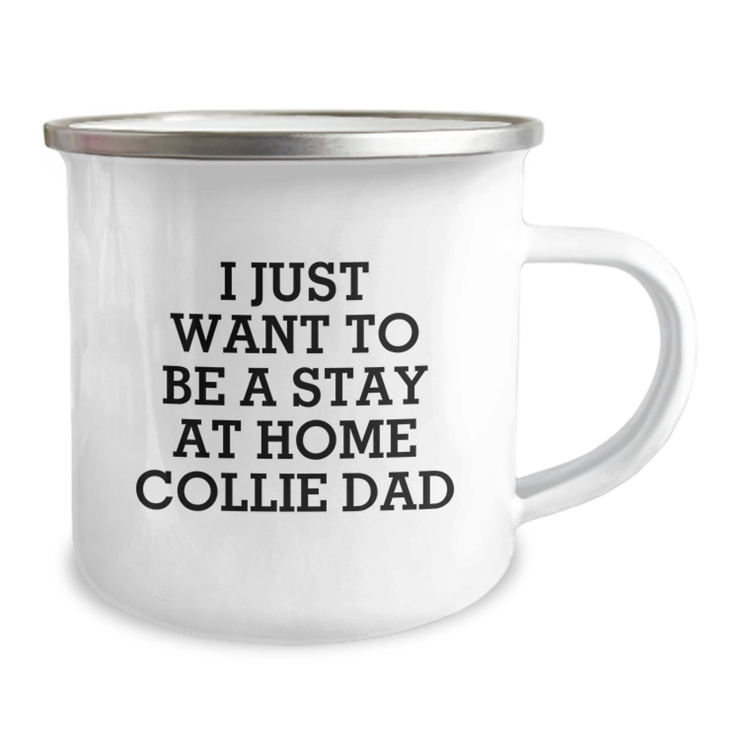 Collie Dog Dad Gifts from Men for Collie Lovers Stay at Home Dad Valentine's Unique Camping Mug - Image 2