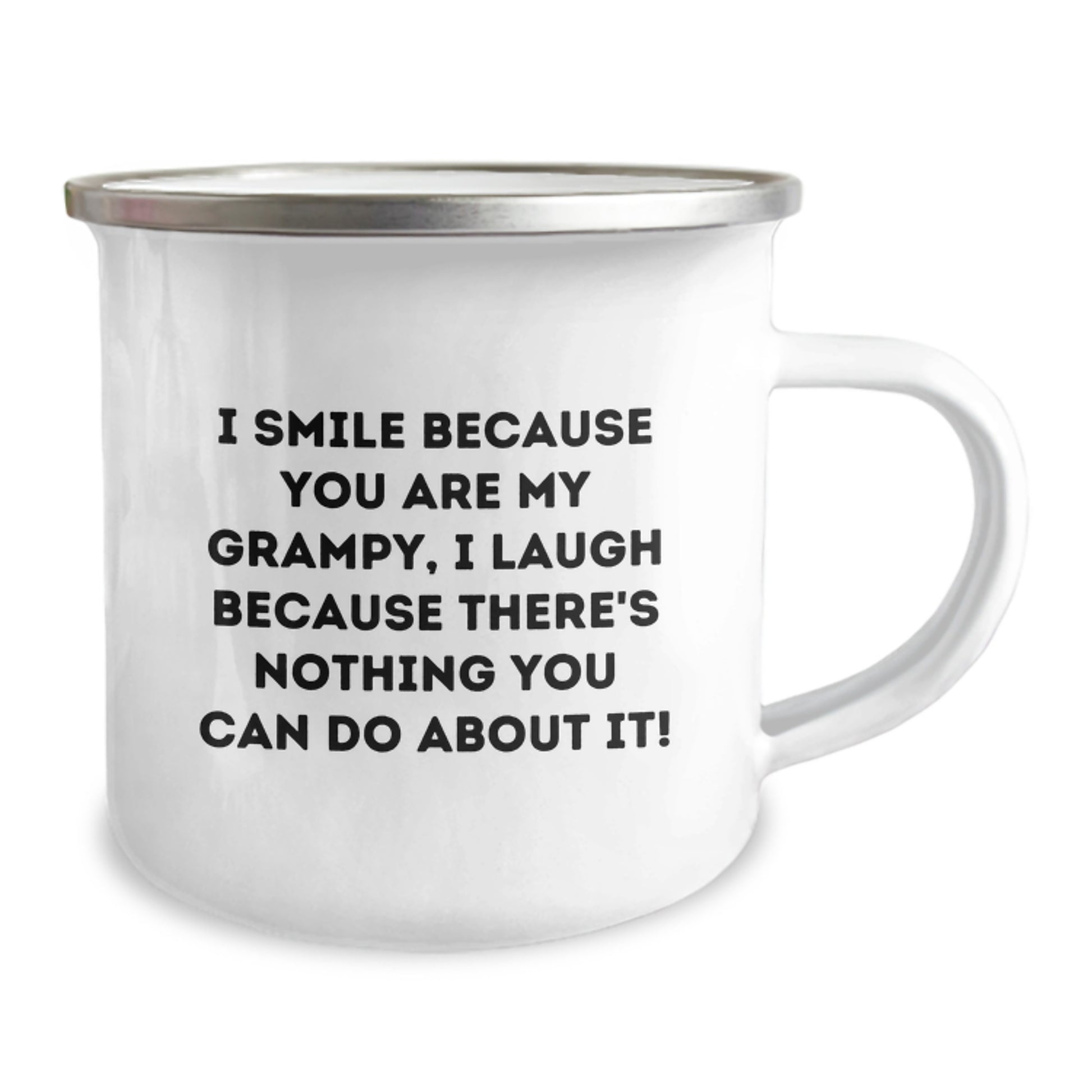 Grampy Gifts from Family, I Smile Because You Are My Grampy, Funny Camping Mug for Graduation, Hand-Wash Recommended, 12 oz - Image 2