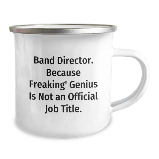 Funny Band Director Gifts from Men - 'Band Director. Because Freaking genius Is Not An Official Job Title.' Christmas Unique Mugs for Band Director Friends - Image 2