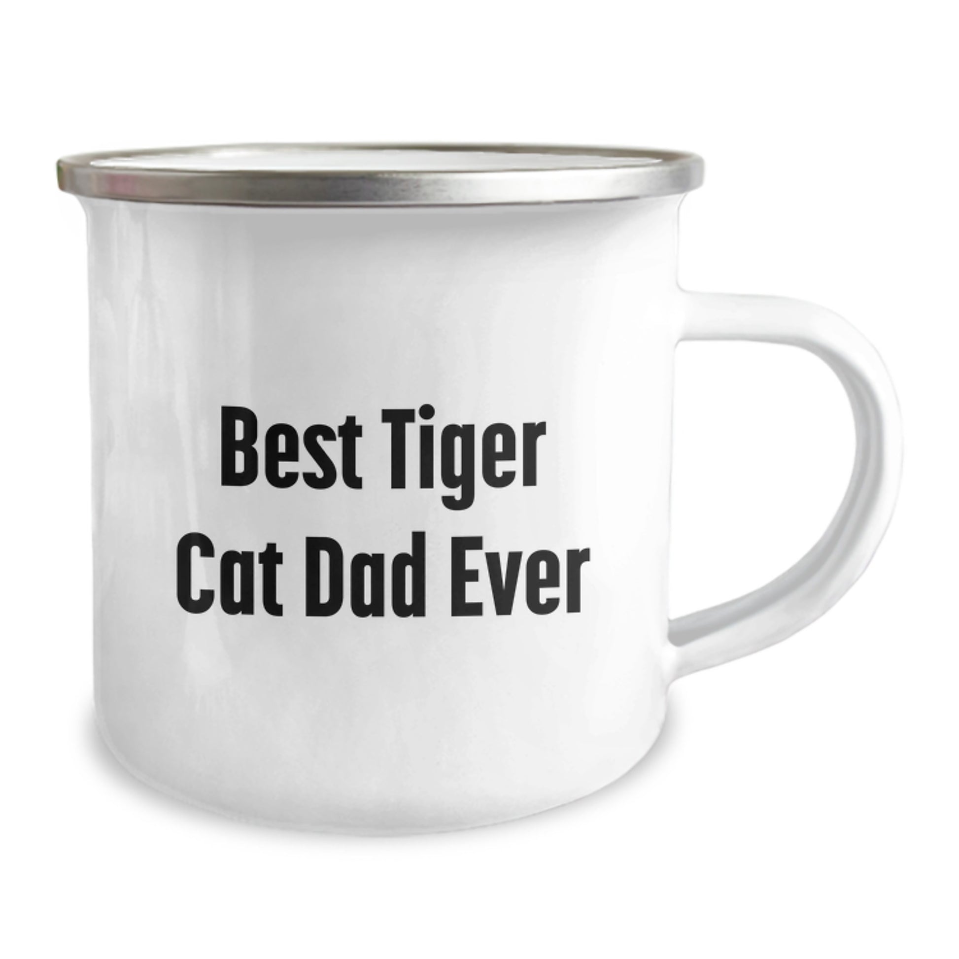 Tiger Cat Dad Gifts Funny Camping Mug, Gifts from Men to Tiger Cat Lovers on Birthday, Best Tiger Cat Dad Ever - Image 2