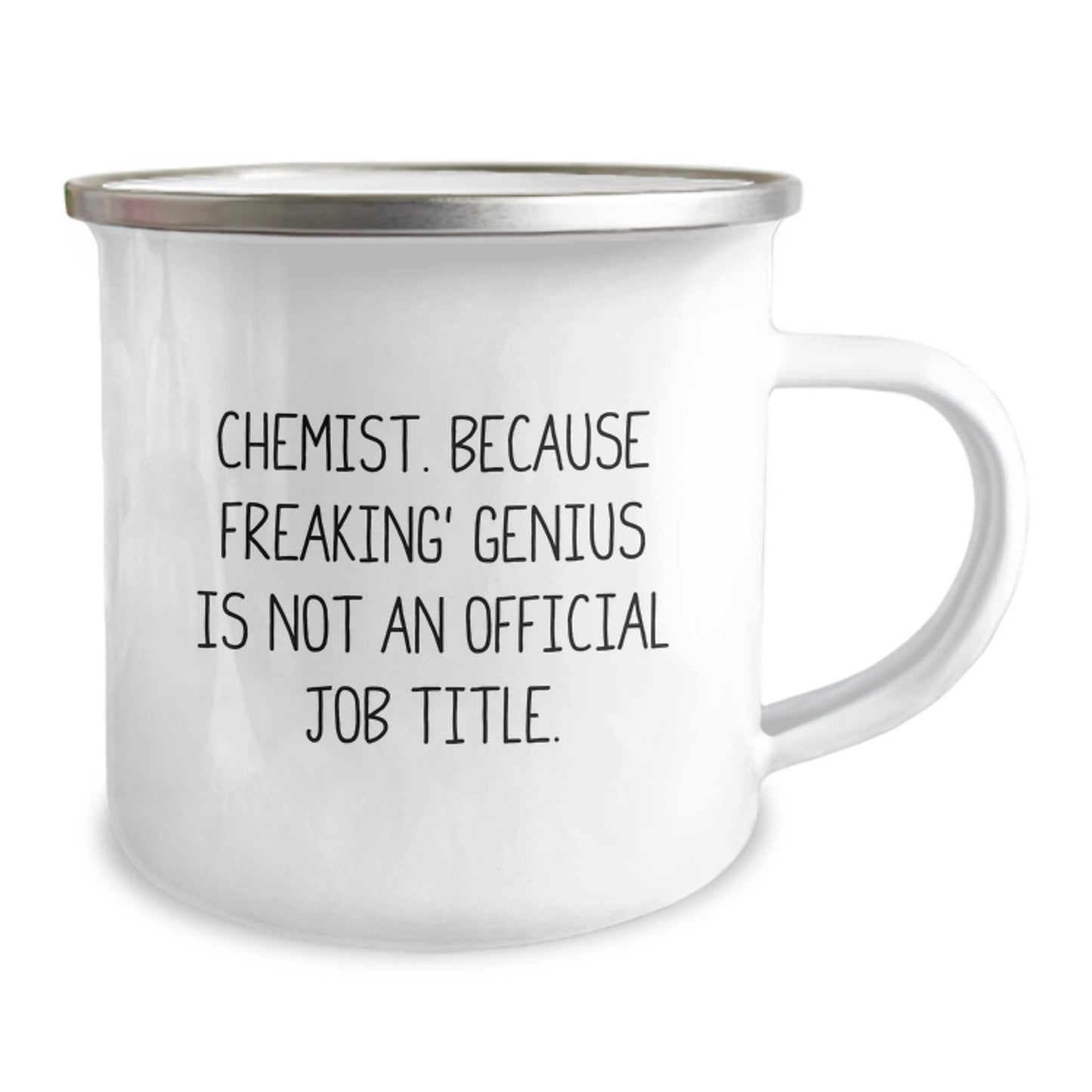 Funny Chemist Gifts for Men, Women, Friends, Coworkers from Family - 'Chemist. Because Freaking' genius Is Not An Official Job Title.' Birthday Unique Gifts for Camping Mug Lovers - Image 2