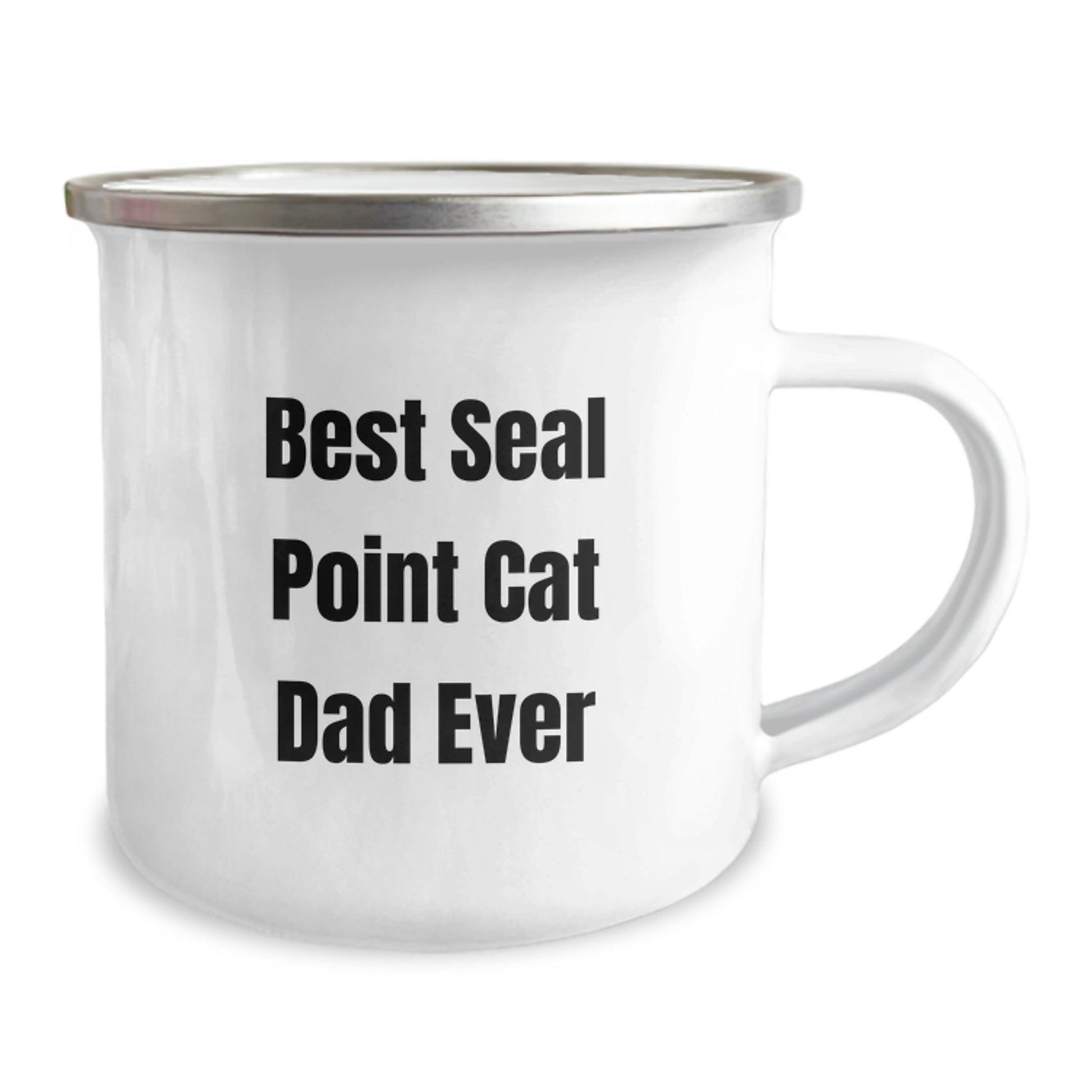 Funny Seal Point Cat Dad Gifts from Friends for Seal Point Cat Lovers - Best Seal Point Cat Dad Ever Birthday Unique Gifts in a Camping Mug - Image 2