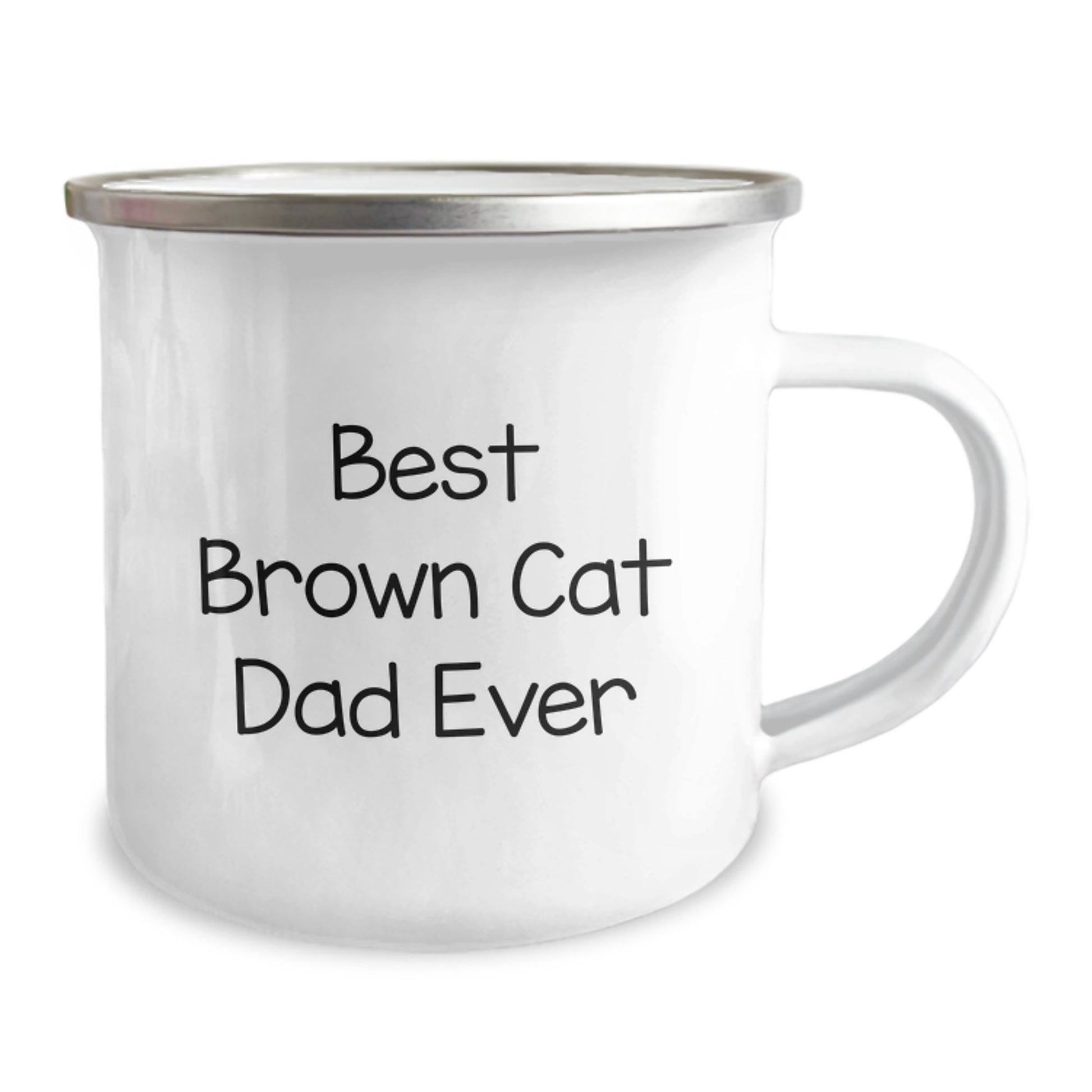 Funny Brown Cat Dad Gifts from Men to Friends, Unique Brown Cat Mug for Brown Cat Lovers on Birthday, 'Best Brown Cat Dad Ever' - Image 2