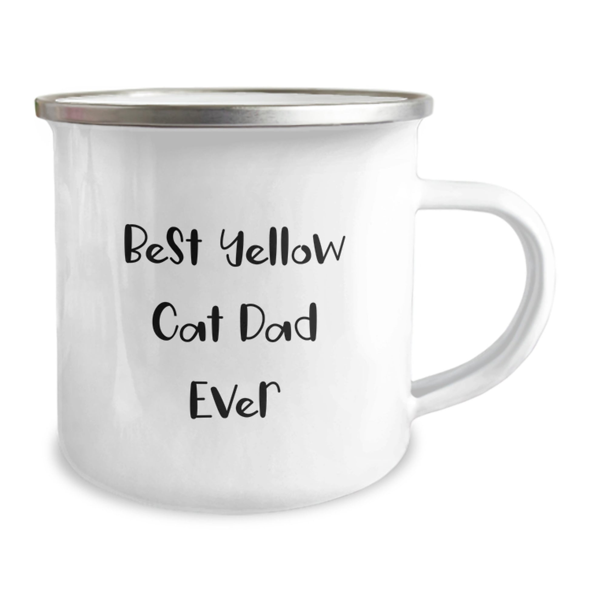 Funny Yellow Cat Dad Ever Gifts for Birthday Camping Mug from Friends, Unique Birthday Unique Gifts for Men, Women, Family, Yellow Cat Enthusiasts - Image 2