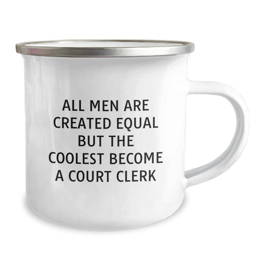 Funny Court Clerk Gifts from Men for Court Clerk Camping Mug on Graduation Unique Gifts - Image 2