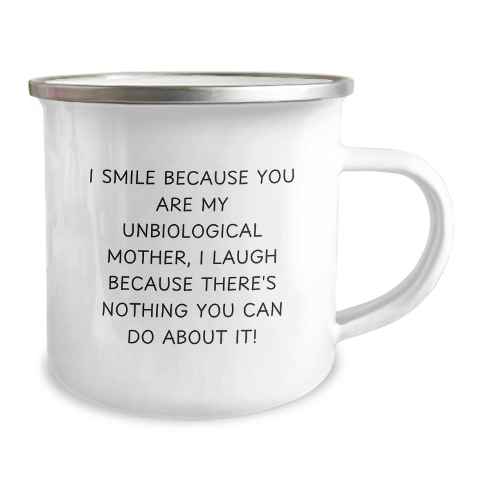 Funny Unbiological Mother Gifts for Her, I Smile Because You Are My Unbiological Mother, Unique Christmas Unique Gifts from Family - Image 2